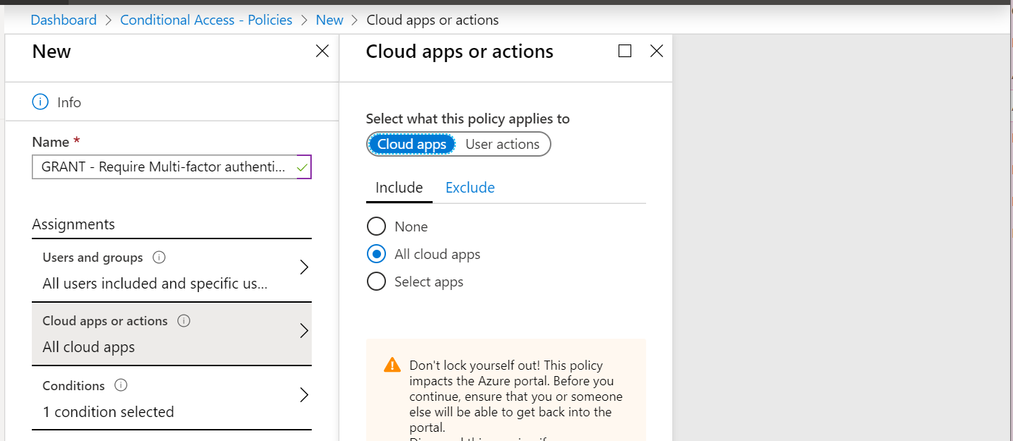Require MFA - Cloud Apps
