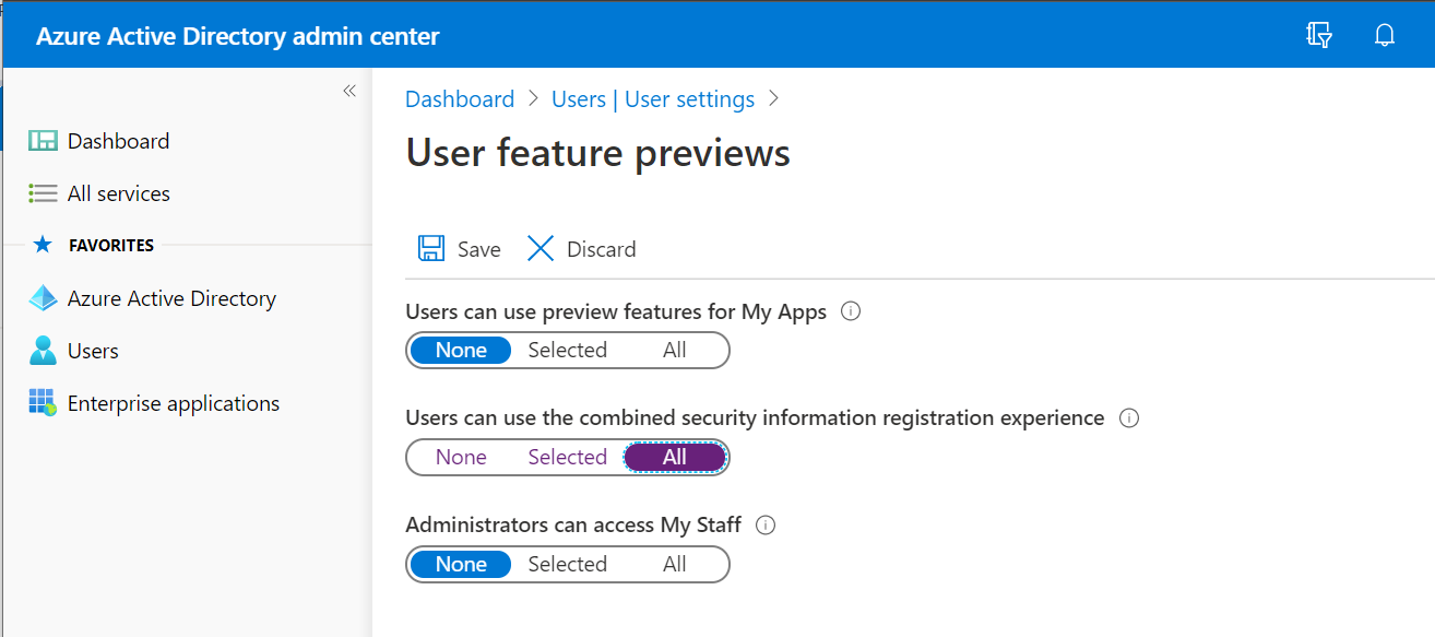 Combined Registration - Select All