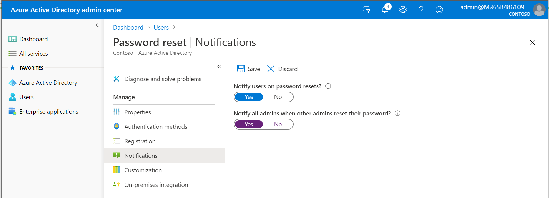 SSPR Notifications